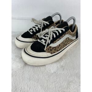 Vans Decon UltraCush Leopard Cheetah Suede Shoes Women’s Size 8.5